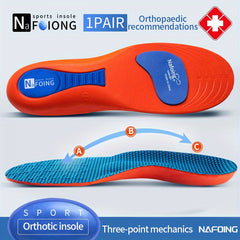 Breathable Sports Insoles, Shock Absorption Running Insoles