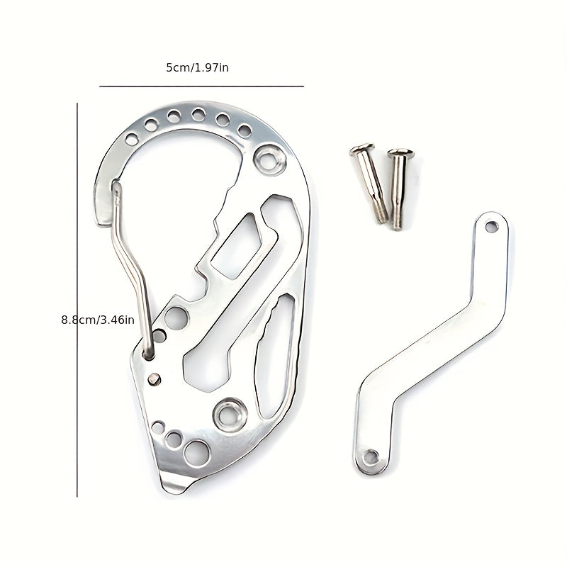 Stainless Steel Multifunction Tool Keychain Screwdriver Wrench