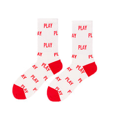 Novelty Funny Crew Socks Assorted Patterns Comfy Mid Tube Women's Stockings