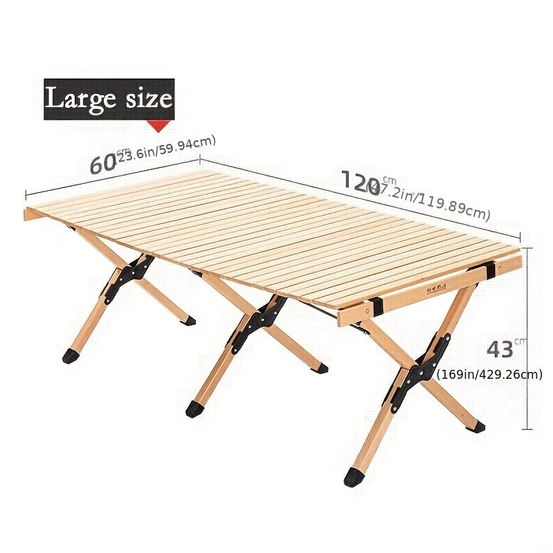 Portable Folding Aluminum Table for Camping & Outdoor Leisure