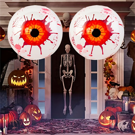 2pcs 4D Halloween Balloons Eyes Skull Ghost Eyes Horror Party Supplies