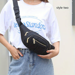 Embroidered Chest Bag Small Waist Bag