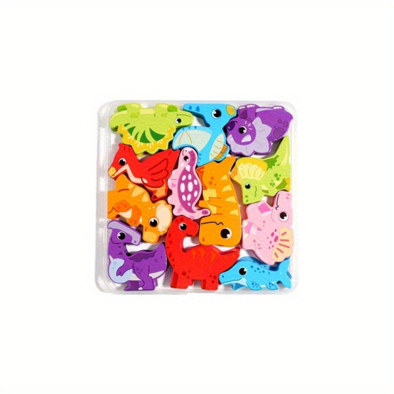 12pcs 3D Boxed Puzzle Kids Toys - Various Themes - Cognitive Matching Puzzle