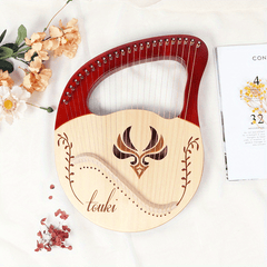 24 String Harp Lyre Small Portable Musical Instrument Easy To Learn