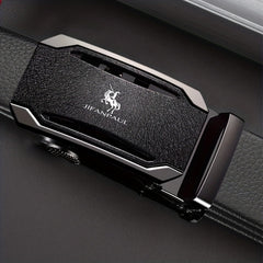 Men's Automatic Buckle PU Leather Belt