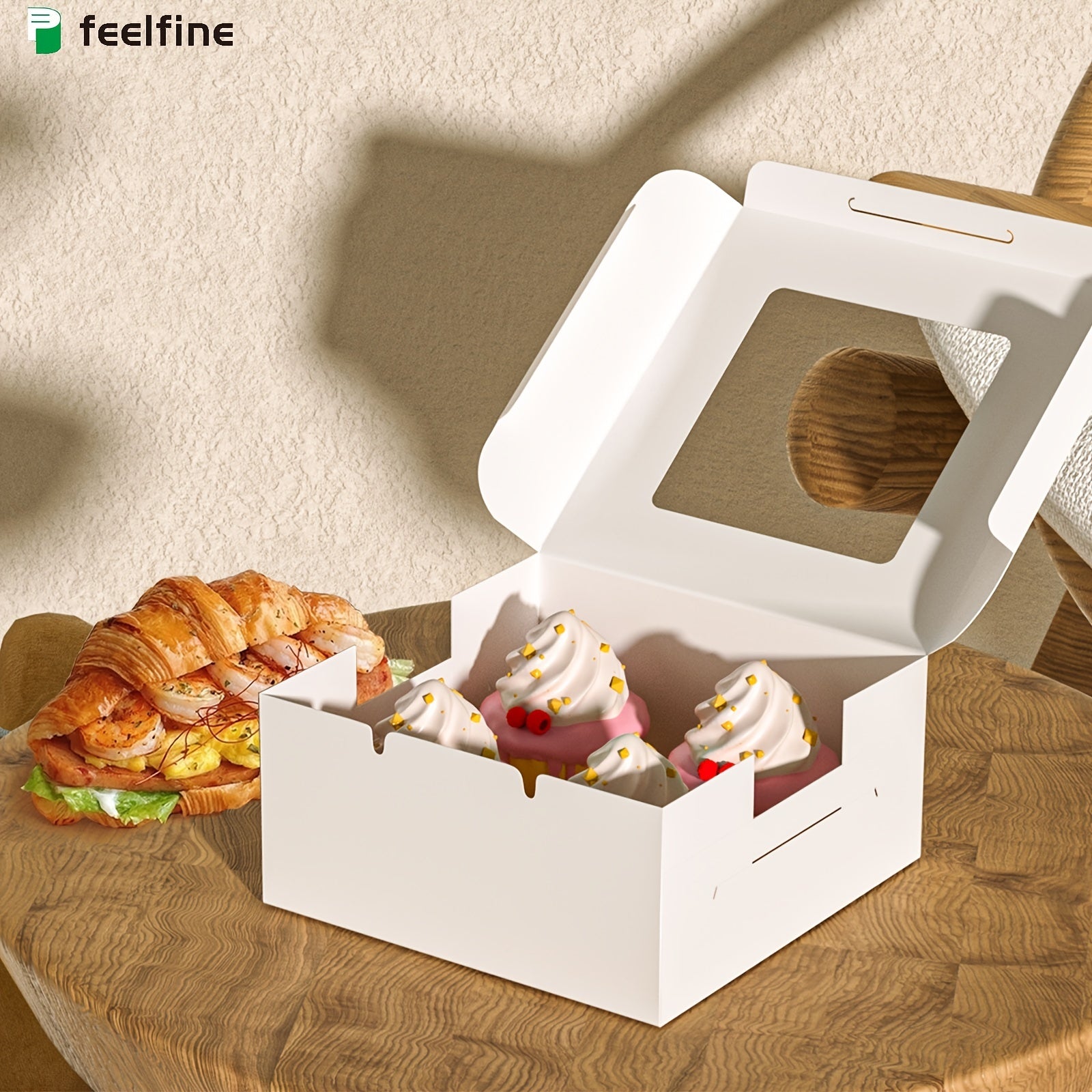 30pcs Cake Boxes Bakery Boxes with Window