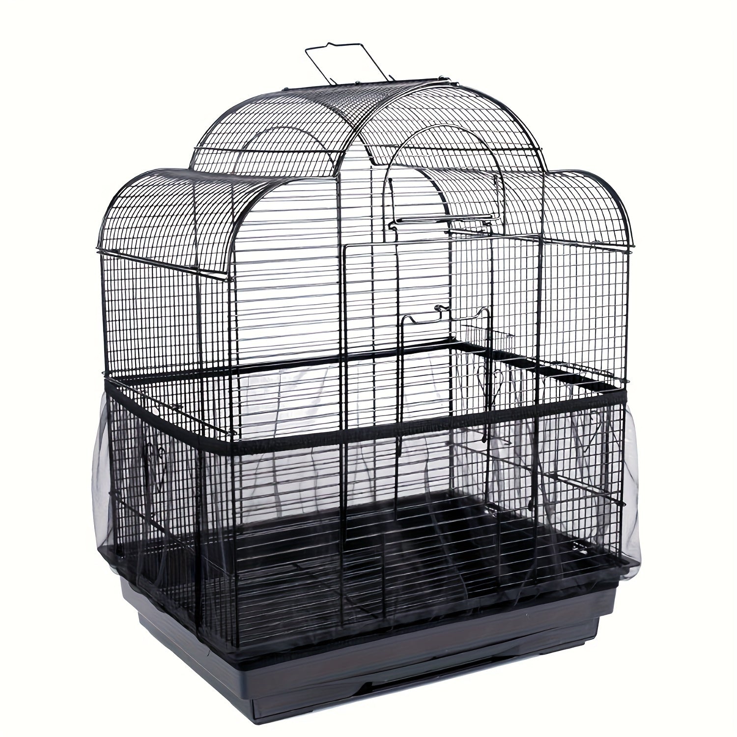 Shell Skirt Mesh Cover Pet Bird Cage Net Cover Stretchy Skirt Birdcage