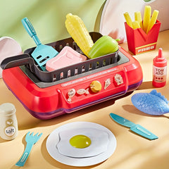 Kids Induction Cooker Food Changing Kitchen Play Set