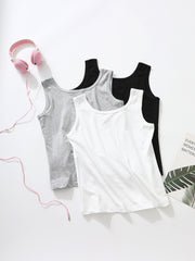 3-Pack Women's Solid Tank Sleep Tops