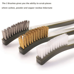 Gun Cleaning Brushes & Picks Kit - Brass, Nylon, Stainless Steel, & Polymer