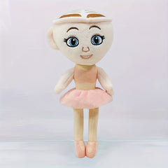 Coffee Princess Plush Toy Ballet Dancer Doll & Coffee Cup Soft Stuffed Animal