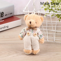 1pc Linen Bear Keychain Bag Pendant Ornament