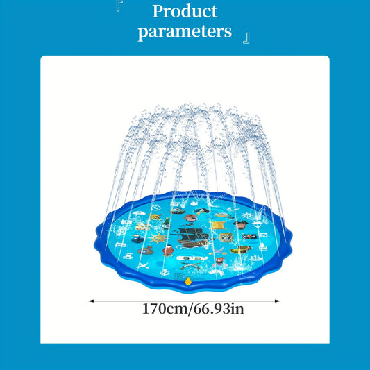 Alphabet Water Spray Pad for Kids - Inflatable Sprinkler Pool