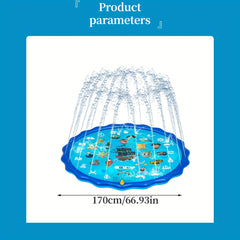 Alphabet Water Spray Pad for Kids - Inflatable Sprinkler Pool