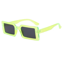 90s Narrow Frame Square Sunglasses Vintage Rectangle Sun Glasses