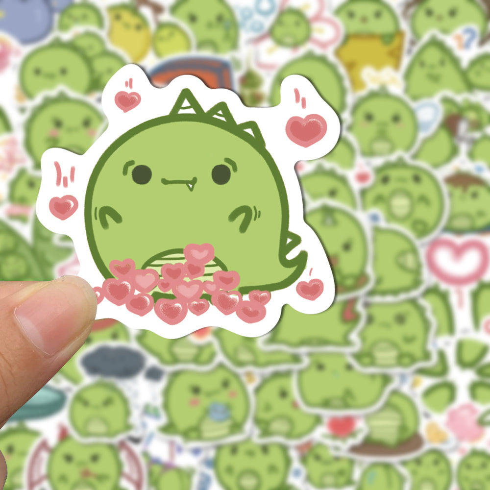 50pcs Cute Little Dinosaur Stickers for Kids