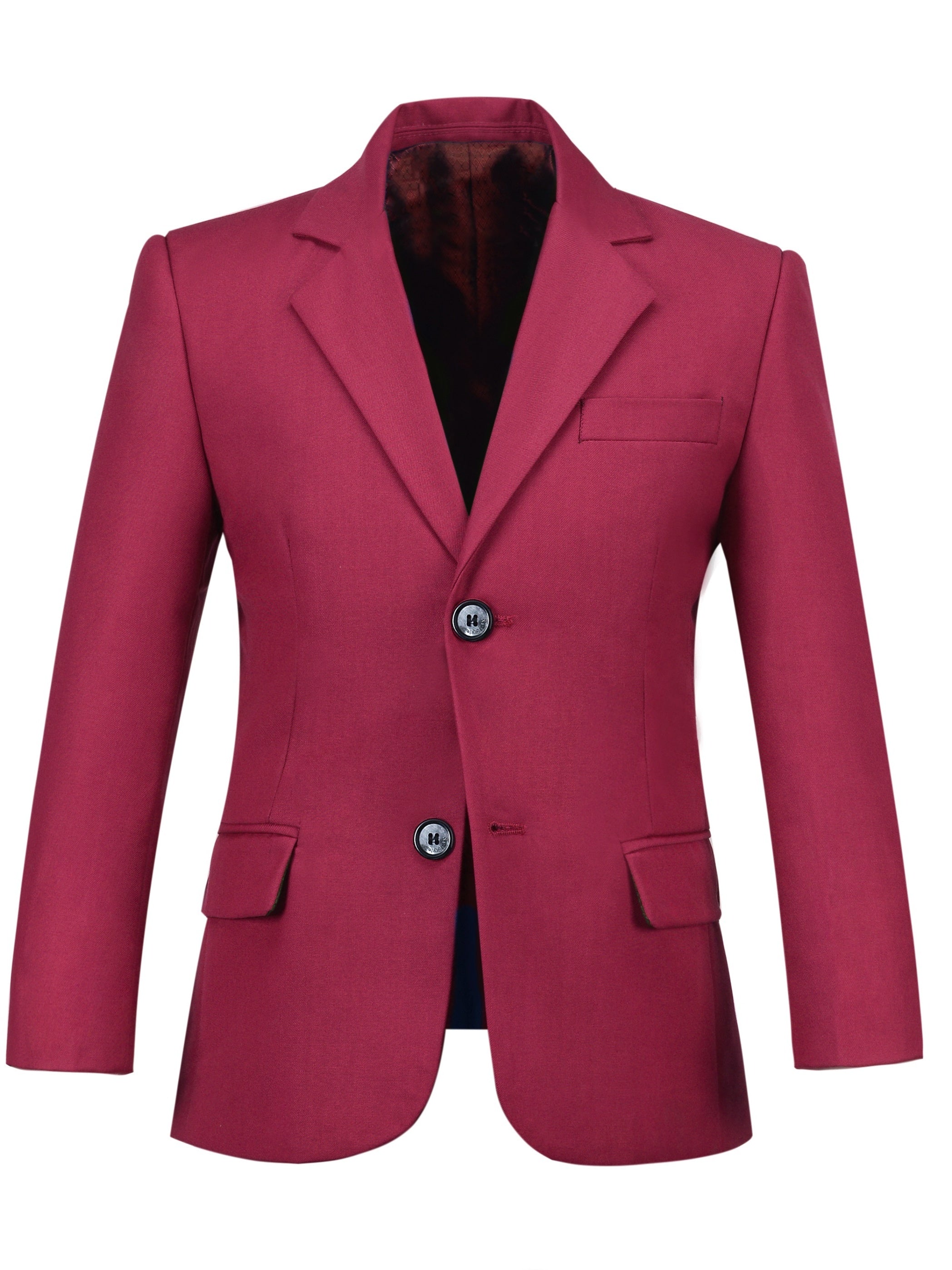 Boys Blazer Slim Suit Coat Formal One Button Jacket