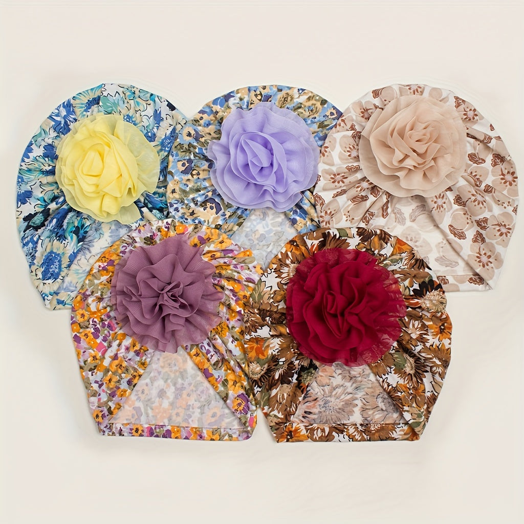 Printed Donut Kids' Hat for Newborns Autumn/Winter