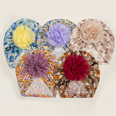 Printed Donut Kids' Hat for Newborns Autumn/Winter