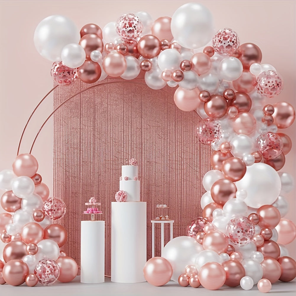 Rose Golden Balloon Arch Kit 96pcs For Birthday Wedding Party