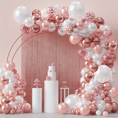 Rose Golden Balloon Arch Kit 96pcs For Birthday Wedding Party