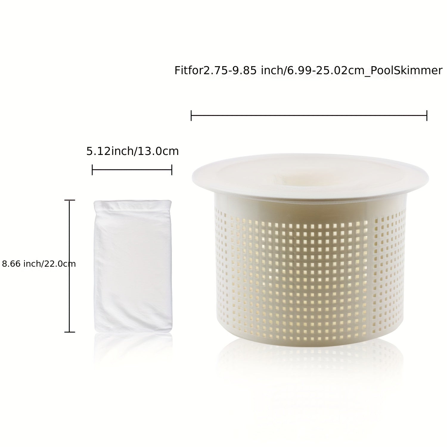 Pool Skimmer Socks Filters Baskets - Cleans Debris And Leaves