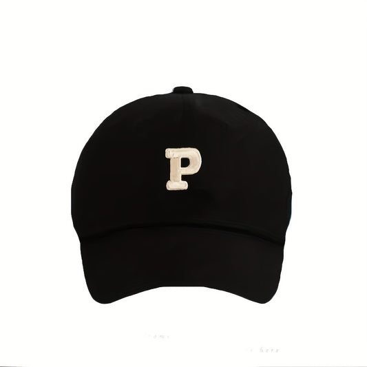 Kids Soft Top Baseball Cap Sunshade Letter Patched Hat
