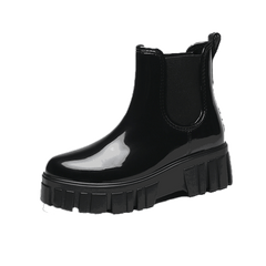 Women's Non Slip Rubber Rain Boots Comfortable Waterproof Solid Water Boots