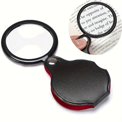 10x 50mm Pocket Magnify Glass Folding Mini Magnifying Glass