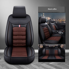 Full Leather Car Seat Cover All Seasons Universal Breathable Cushion
