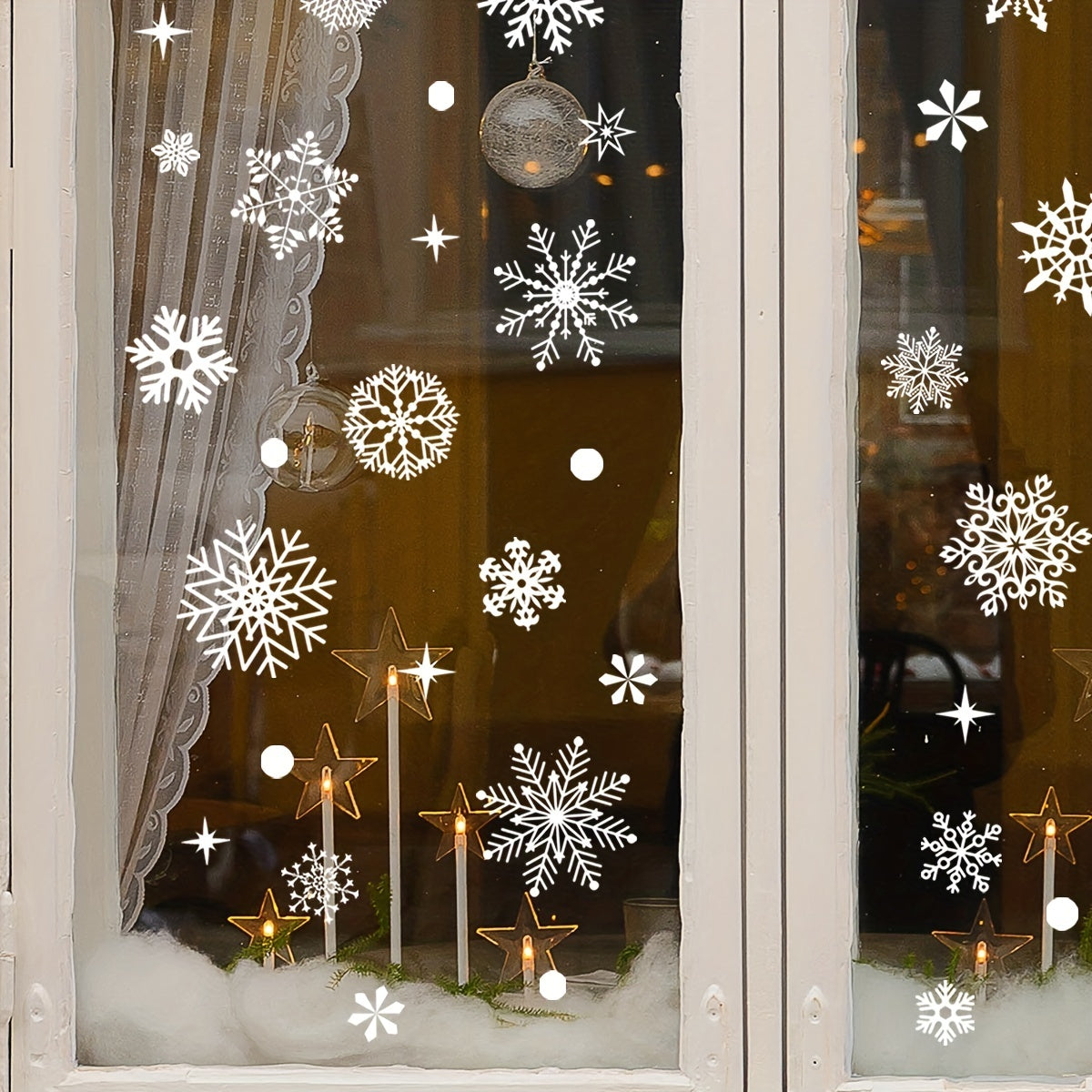 Christmas Window Stickers Snowflake Glass Sticker
