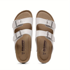 Men's Open Toe Slip On Strap Slides Non slip Sandals