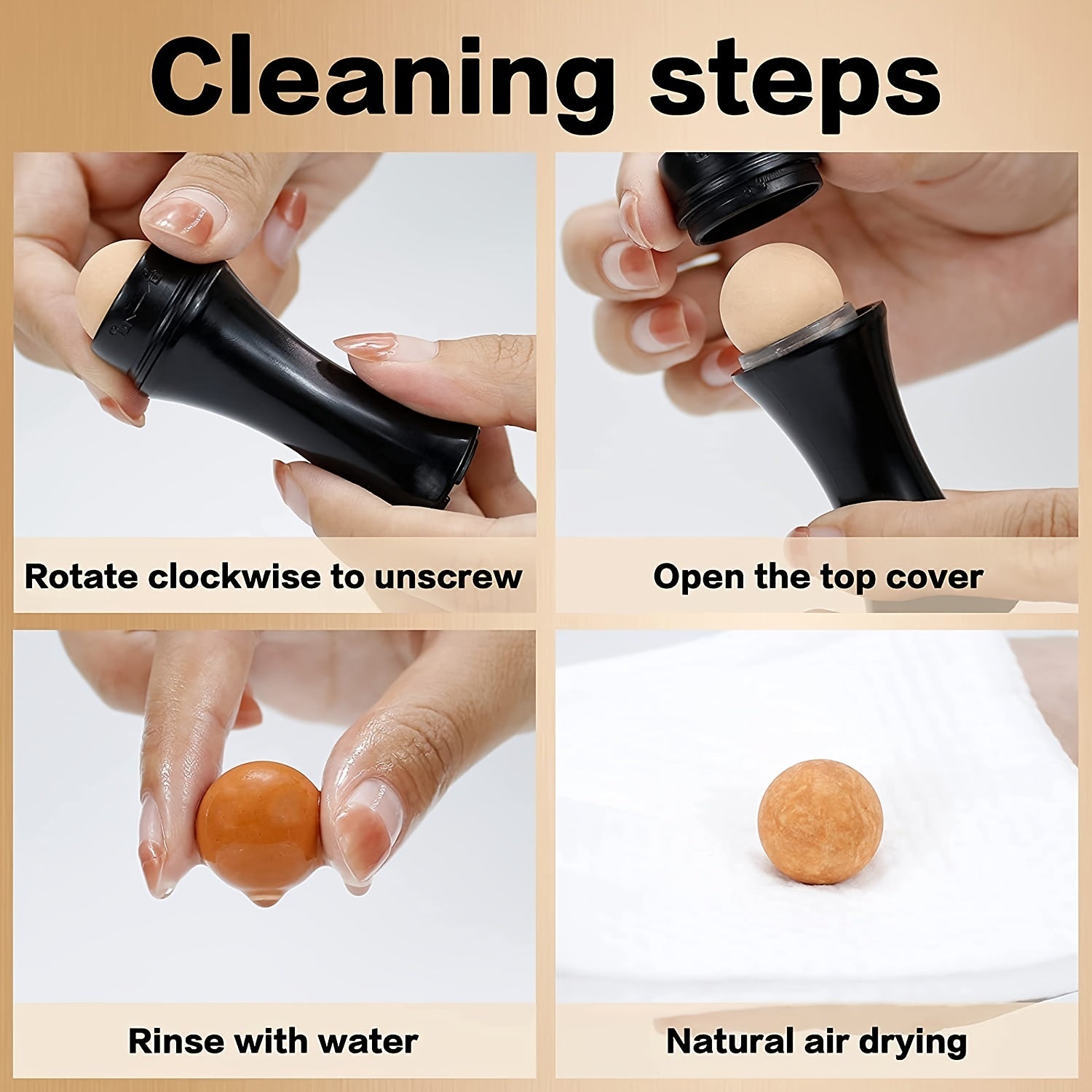 Face Absorbing Roller Volcanic Stone Care Tool