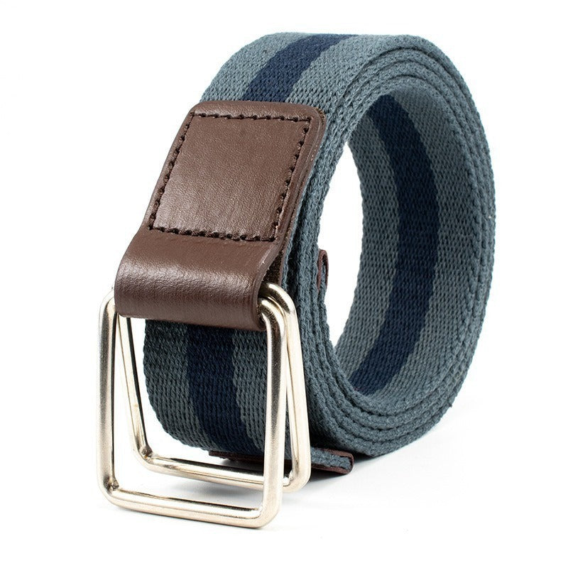 Women's Casual Woven Belt Vintage Canvas Belt