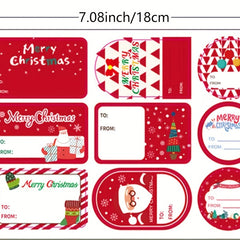 10pcs Christmas Holiday Decoration Gift Self-adhesive Sticker Label