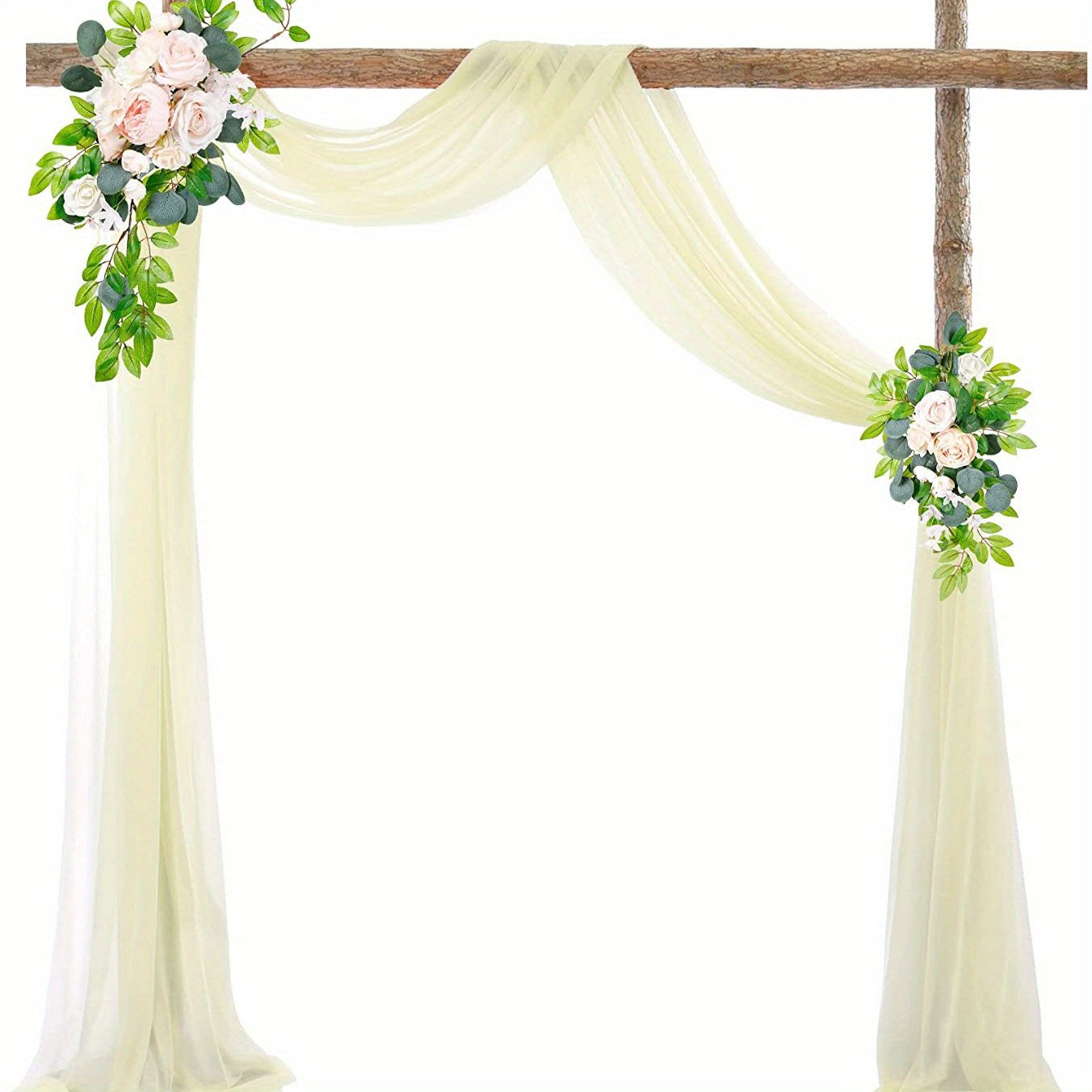 Wedding Arch Draping Fabric Sheer Backdrop Curtains Tulle Drapery