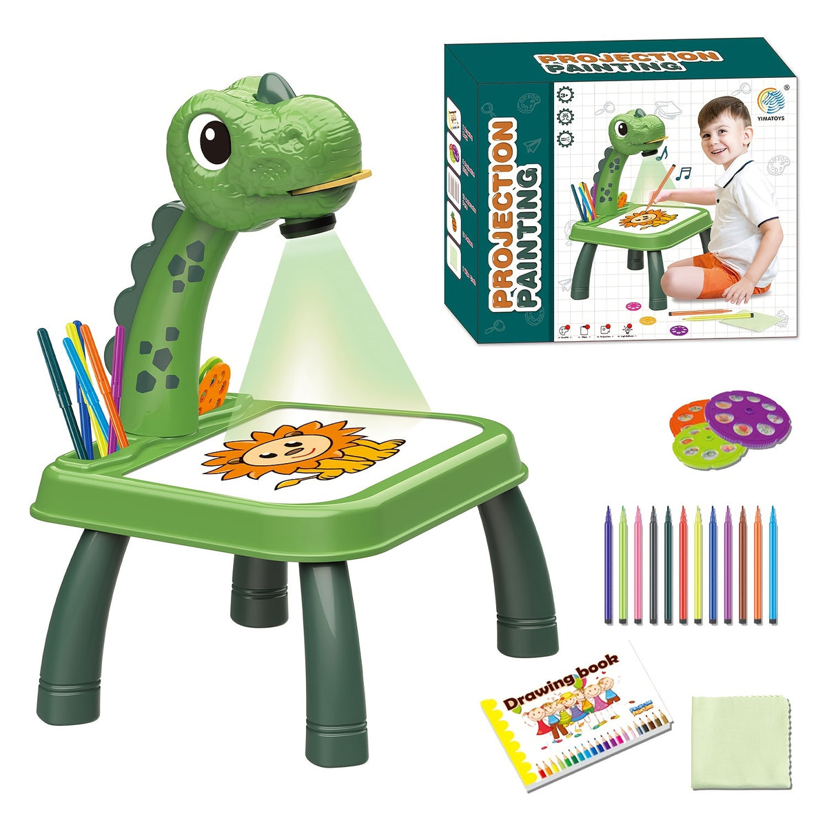 Dino Projection Painting Table Educational Toy