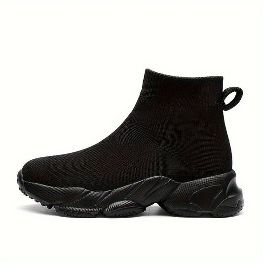Boys' Comfy Knit Sock Shoes Non Slip Sneakers For Kids Outdoor