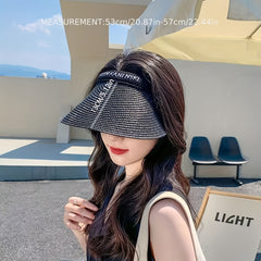 Straw Empty Top Hat Sun Hat For Women Men