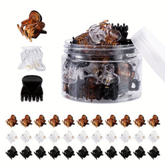 48pcs Mini Hair Claw Style Hair Claw For Women Girls Hair Styling Clip