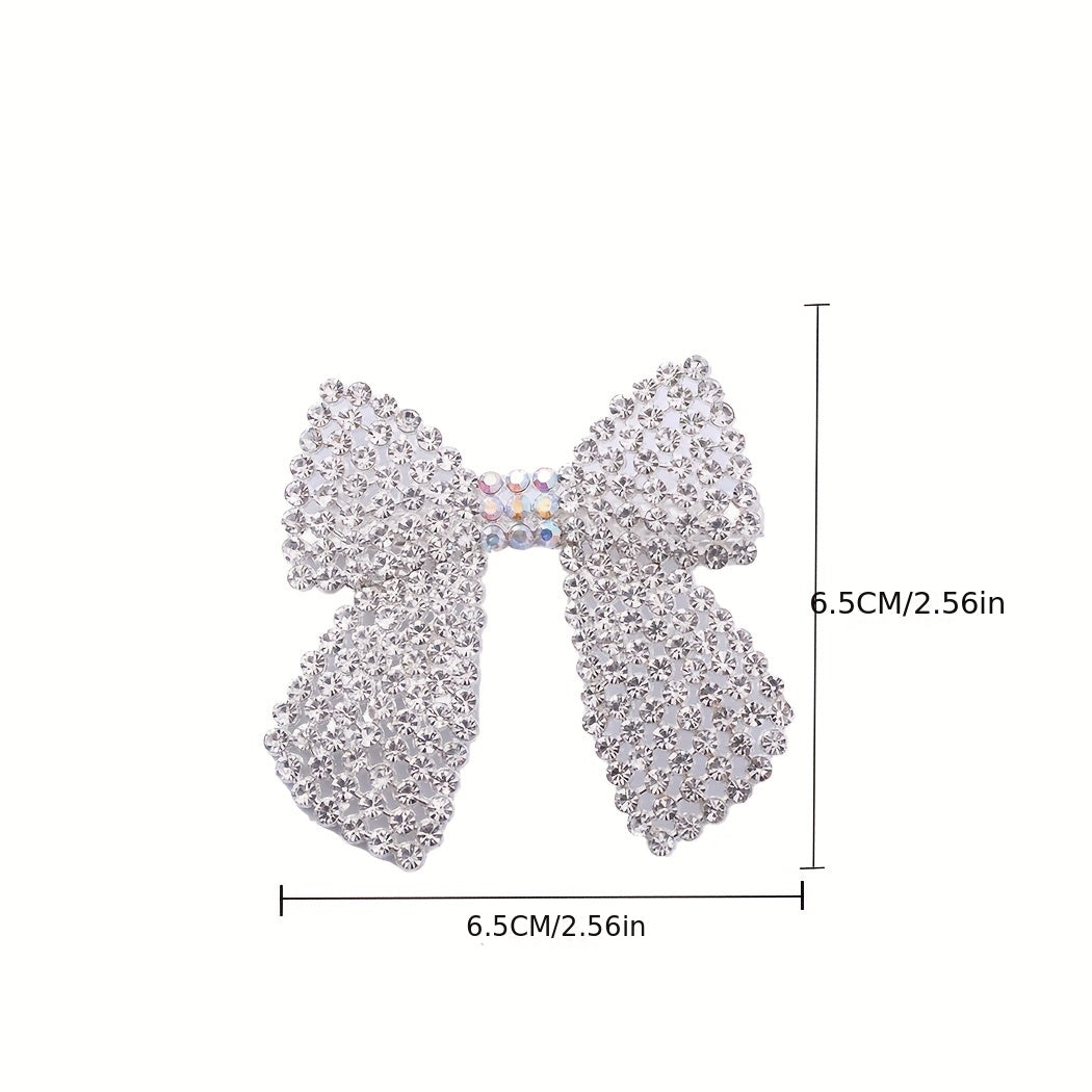 Rhinestone Boe Hair Clip Glitter Duck Billed Clip for Hair Bang Braids