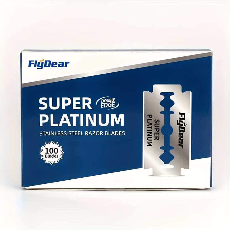 200 Double Edge Razor Blades Men's Stainless Steel Shaving Blades