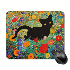 Tabby Cat Mouse Pad Square Mouse Pad Wireless Mouse Office Computer Mouse Pad