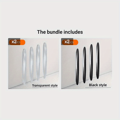 4pcs Car Anti-collision Strip Rearview Mirror Protection