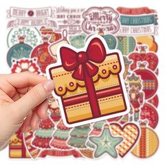 48pcs Christmas Stickers DIY Waterproof Cup Phone Case Insulation Stickers