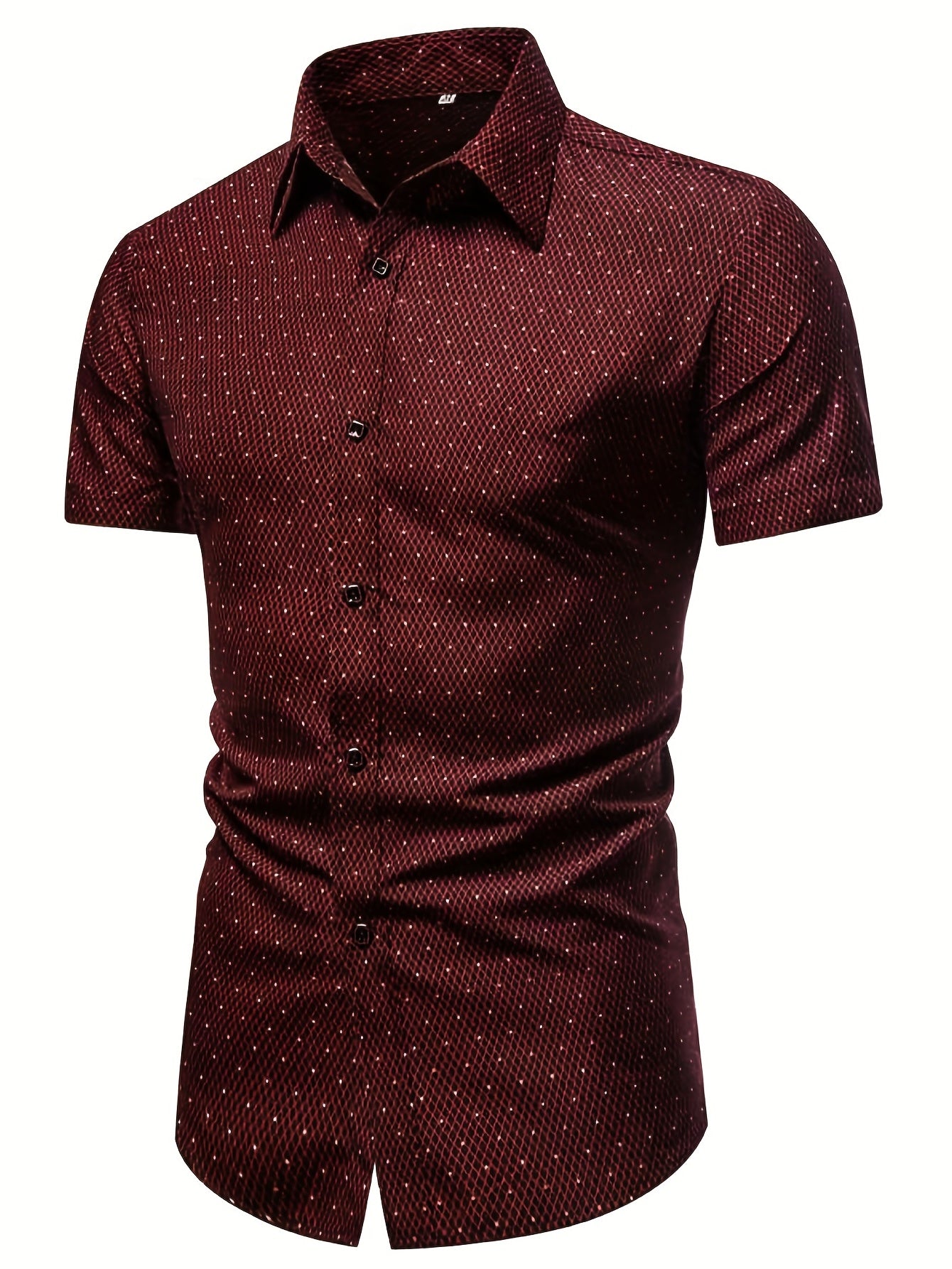 Hawaiian Print Casual Short Sleeve Men's Shirt for Summer Vacation