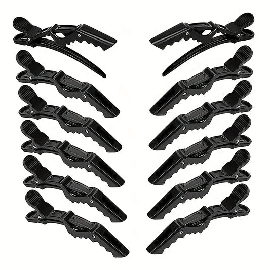 12pcs Hair Clip Basic Duck Billed Clip Hair Styler Women's Hair Accessories