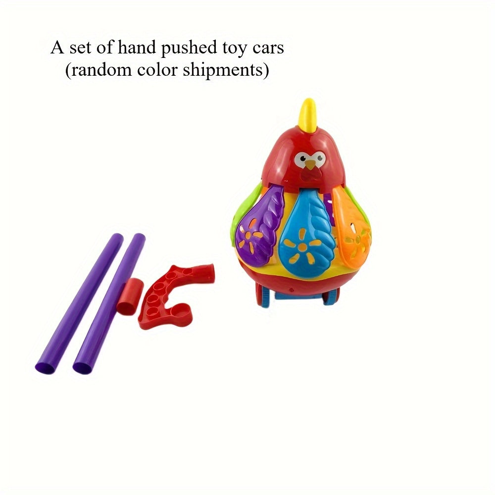 Interactive Turtle & Chick Push Along Toy Cart