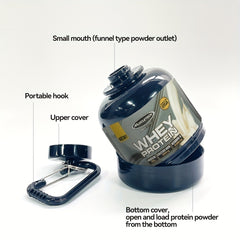 Fitness Protein Powder Container Sports Water Bottle for Outdoor Travel