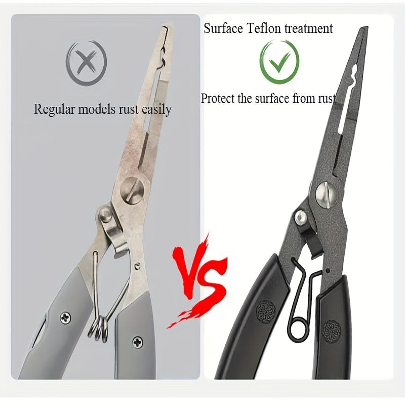 1pc Stainless Steel Fishing Pliers Multifunctional Fishing Line Scissors